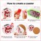 8 Pieces Valentine’s Day Diamond Art Coasters Love Diamond Painting Coasters Kits with Holder DIY Coasters for Beginners, Adults, Kids, Diamond Art Crafts Supplies (Valentines)